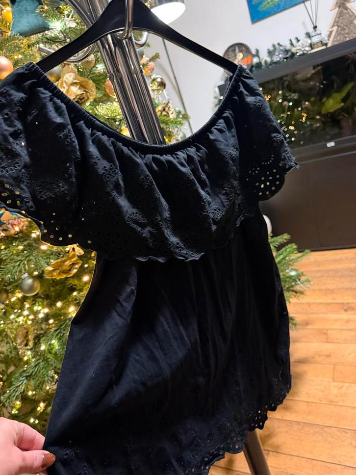 MS Mode Zwarte Top - Maat L, Kleding | Dames, Tops, Zo goed als nieuw, Maat 42/44 (L), Zwart, Ophalen of Verzenden