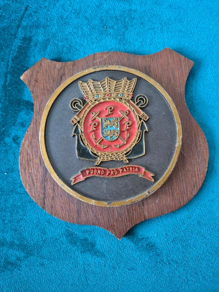 Wapenschild Marine basis den Helder, Verzamelen, Ophalen of Verzenden, Marine, Nederland, Embleem of Badge