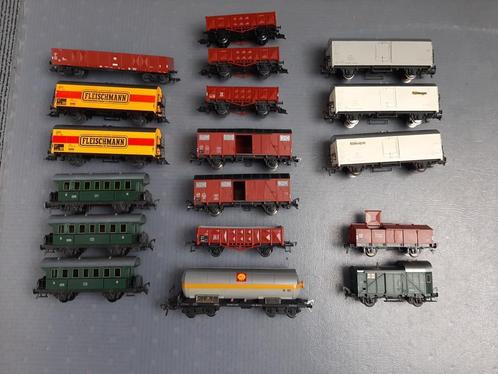fleischmann wagons, Hobby en Vrije tijd, Modeltreinen | H0, Gebruikt, Wagon, Gelijkstroom, Fleischmann, Ophalen of Verzenden