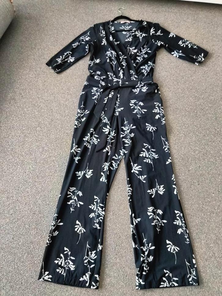 Mooie Studio Anneloes jumpsuit van travelstof zwart wit patr, Kleding | Dames, Jumpsuits, Zo goed als nieuw, Maat 46/48 (XL) of groter