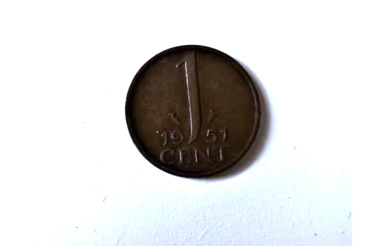 original 1 cent munt uit 1951, Postzegels en Munten, Munten | Nederland, Ophalen of Verzenden, Koningin Juliana, 1 cent, Losse munt