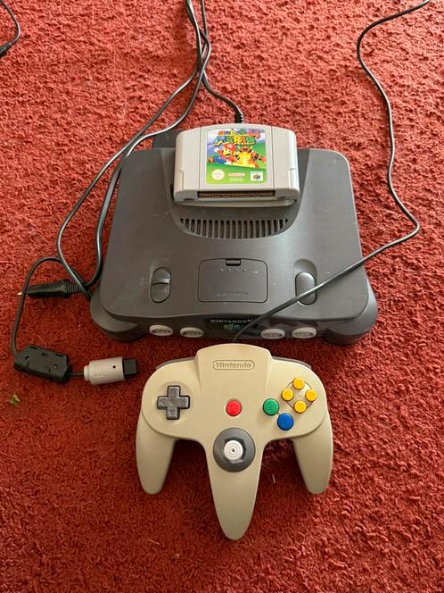 Nintendo 64 + Super Mario 64 + Controller – Retro Topset!, Spelcomputers en Games, Spelcomputers | Nintendo 64, Gebruikt, Met 1 controller