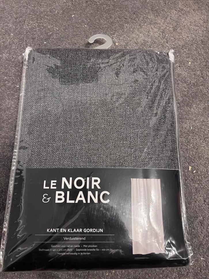 Le Noir & Blanc Gordijn - Kant en Klaar, Huis en Inrichting, Stoffering | Gordijnen en Lamellen, Nieuw, 150 tot 200 cm, 50 tot 100 cm