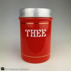 Prachtig Emaille THEE bewaarblik, Ophalen of Verzenden