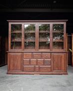 Grote eiken Notariskast | Brede winkelkast #1790, Antiek en Kunst, Antiek | Meubels | Kasten, Ophalen of Verzenden