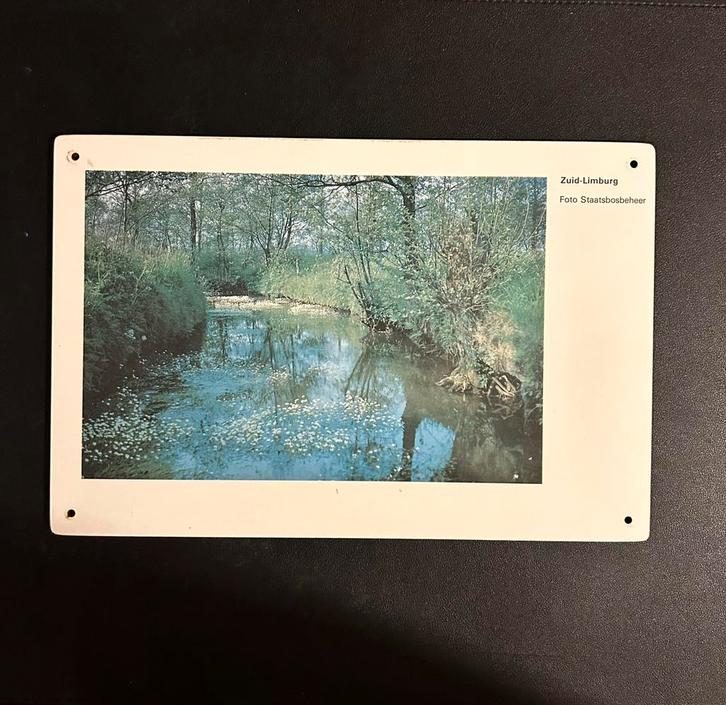 Kunststof coupebordje NS ‘Zuid-Limburg’, Verzamelen, Spoorwegen en Tramwegen, Gebruikt, Trein, Ophalen of Verzenden