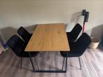 Eet tafel + 4 stoelen, Huis en Inrichting, Tafels | Eettafels, Ophalen, 100 tot 150 cm, 50 tot 100 cm, Zo goed als nieuw