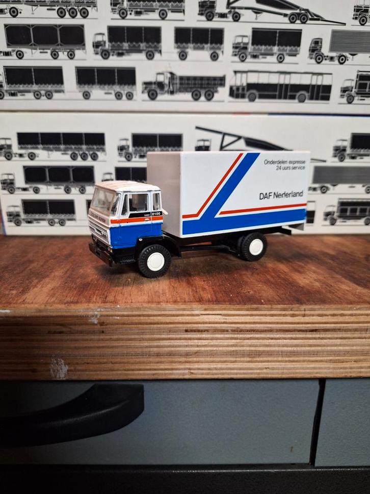 DAF 2100 Bakwagen Lion Car 1:50, Hobby en Vrije tijd, Modelauto's | 1:50, Gebruikt, Bus of Vrachtwagen, Overige merken, Ophalen of Verzenden