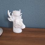Mooie waxinelichthouder hert/ rendier, Ophalen of Verzenden, Zo goed als nieuw, Overige materialen, Minder dan 25 cm