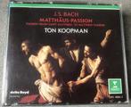 BACH - MATTHAUS PASSION- TON KOOPMAN - 3 CD'S, Cd's en Dvd's, Cd's | Klassiek, Ophalen of Verzenden, Barok, Zo goed als nieuw