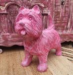 Eclectisch/Beeld/Roze/Pink/Hond/West highland terriër, Antiek en Kunst, Ophalen of Verzenden