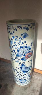 Authentieke Chinese handgeschilderde relief vaas, Ophalen of Verzenden