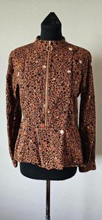 bruine top van pom amsterdam maat 36 (9725), Kleding | Dames, Tops, Verzenden, Maat 36 (S), Bruin, Lange mouw
