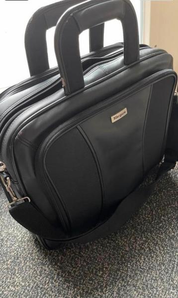 Targus leren laptop tas - vaste prijs 15€ beschikbaar voor biedingen