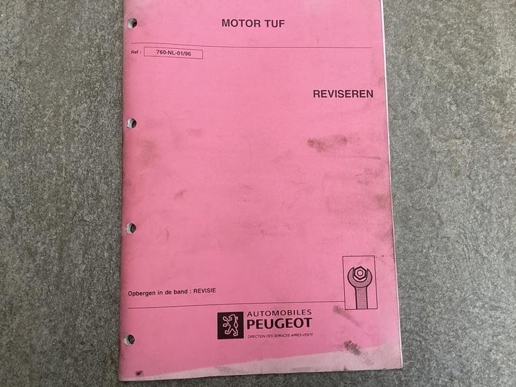 Peugeot MOTOR TUF Revisie Documentatie - 48 Pagina's, Auto diversen, Handleidingen en Instructieboekjes, Ophalen of Verzenden