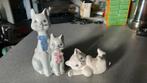 Beeldjes katten van Porselein., Ophalen of Verzenden, Zo goed als nieuw, Dier