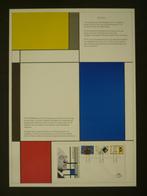 Poster De Stijl met FDC 317 Piet Mondriaan, Ophalen of Verzenden, Overige typen