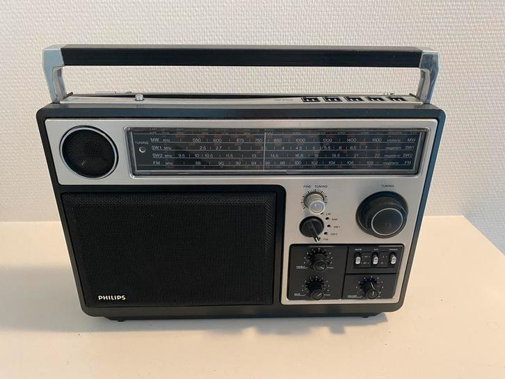 PHILIPS 970  2 WAY speaker system Vintage Radio, Audio, Tv en Foto, Radio's, Zo goed als nieuw, Radio, Ophalen of Verzenden