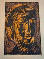 Houtsnede van een kop, Ophalen of Verzenden