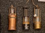 3 oude mijnlampen - tegen elk aannemelijk bod, Ophalen of Verzenden