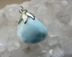 Larimar bolletje hanger, Ophalen of Verzenden, Mineraal