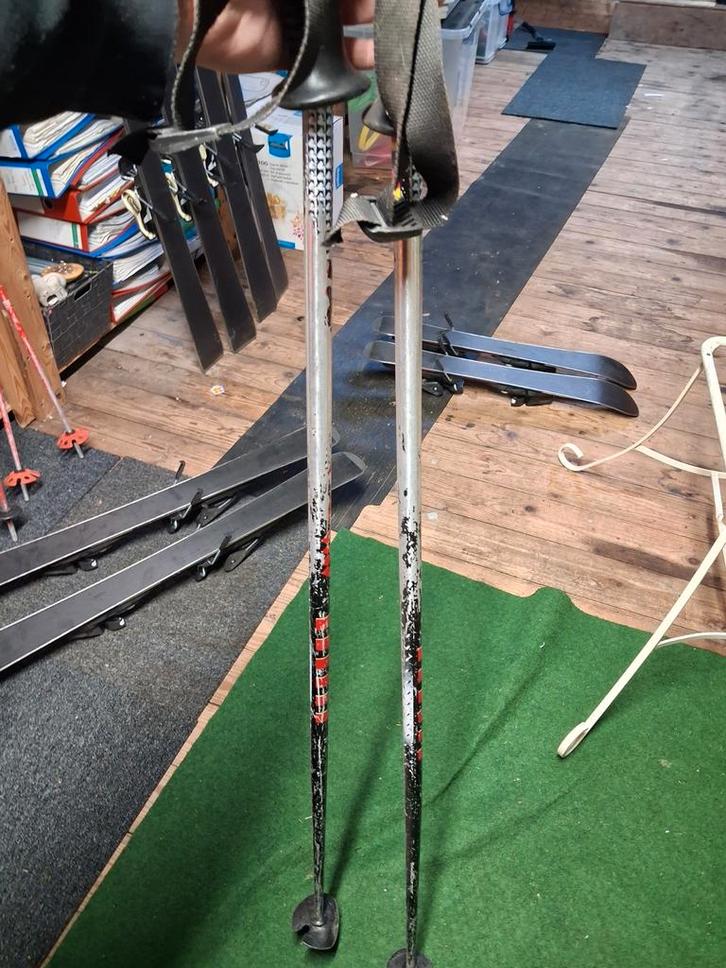 Ski stokken, Sport en Fitness, Skiën en Langlaufen, Gebruikt, Stokken, Skiën, Overige merken, 100 tot 140 cm, Ophalen
