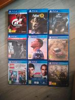 Gran Turismo, Jurassic world, fallout enz, Ophalen of Verzenden, Zo goed als nieuw