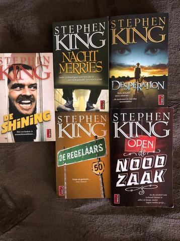 Stephan King boeken 5 stuks à €5 per stuk beschikbaar voor biedingen