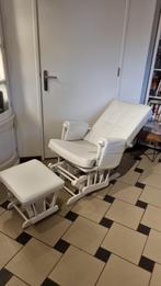 Schommelstoel kinderkamer, borstvoeding met hocker wit, Ophalen, Zo goed als nieuw, Overige typen