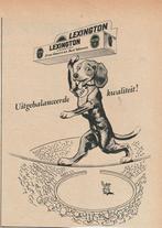 Retro reclame 1955 Lexington sigaretten hond in circus, Verzamelen, Verzenden, Overige typen