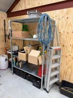 Metalen Werkbank / Stellingkast, Doe-het-zelf en Verbouw, Ophalen, Gebruikt, Minder dan 70 cm, Inklapbaar