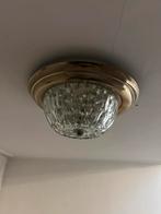 Plafondlamp met glazen kap, Ophalen, Gebruikt, Glas