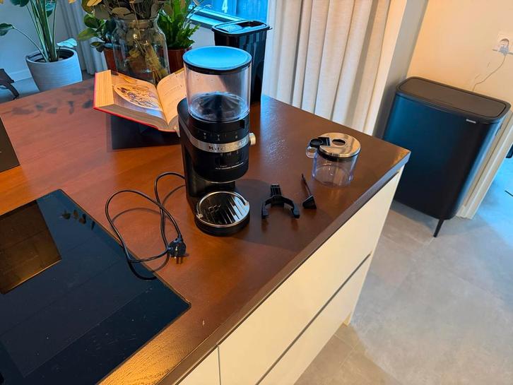 KitchenAid koffiemolen zwart 5KCG8433EBM, Witgoed en Apparatuur, Koffiemachine-accessoires, Zo goed als nieuw, Ophalen of Verzenden