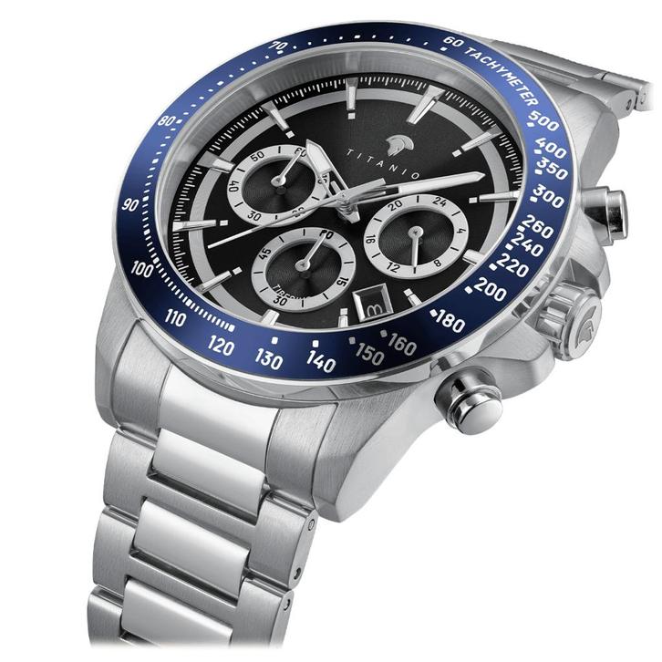 Titanio Tiberius 24S.SSI.01 horloge t.w.v € 499 nieuw!, Sieraden, Tassen en Uiterlijk, Sporthorloges, Nieuw, Android, Blauw, Waterdicht