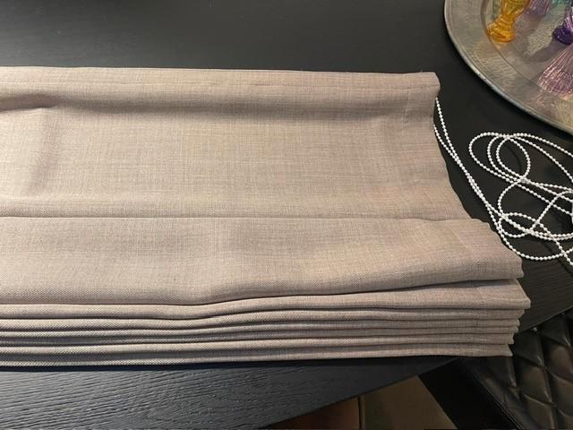 Vouwgordijn 227 x 182 cm. Dimout stof taupe. Nieuw!, Huis en Inrichting, Stoffering | Gordijnen en Lamellen, Nieuw, 150 tot 200 cm