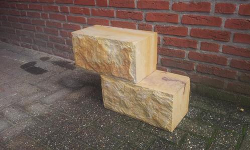 Te koop : zeer mooie Bentheimer zandsteen., Tuin en Terras, Grind, Keien en Split, Zo goed als nieuw, Zandsteen, Ophalen