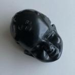 Zwart mat geglazuurd aardewerk kinderkopje 5110, Ophalen of Verzenden