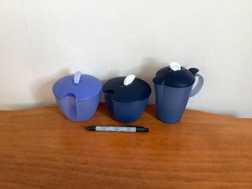 Tupperware Roomstelletje + extra Suikerpotje 300/ 350 ml. beschikbaar voor biedingen