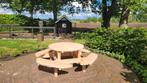 Douglas ronde Picknicktafel incl bezorgen, Tuin en Terras, Picknicktafels, Ophalen of Verzenden, Nieuw, Rond, Hout