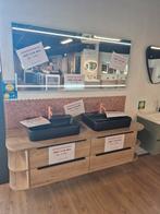 Stijlvol badkamermeubel met dubbele wastafel, Huis en Inrichting, Badkamer | Badkamermeubels, Ophalen, 150 tot 200 cm, Nieuw, Minder dan 100 cm