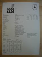 Mercedes LP 2223 Technische Brochure 1968 LP2223, Boeken, Ophalen, Mercedes, Zo goed als nieuw, Mercedes-Benz