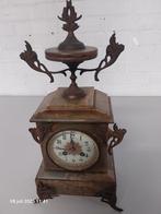 mooie groenmarmeren pendule., Antiek en Kunst, Antiek | Klokken, Ophalen of Verzenden