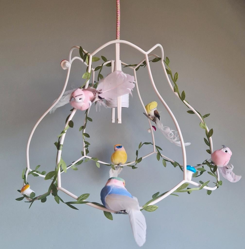Nieuw Vogeltjes fantasy hanglamp / lamp handgemaakt., Ophalen of Verzenden, Nieuw