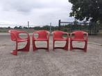 Space age design Casala stoel rood kunststof retro jaren 70, Kunststof, Gebruikt, ?, Casala