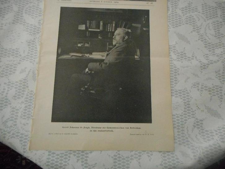 Rotterdam. Bouwmeester J. de Jongh. 1904., Verzamelen, Tijdschriften, Kranten en Knipsels, Knipsel(s), Nederland, Voor 1920, Verzenden