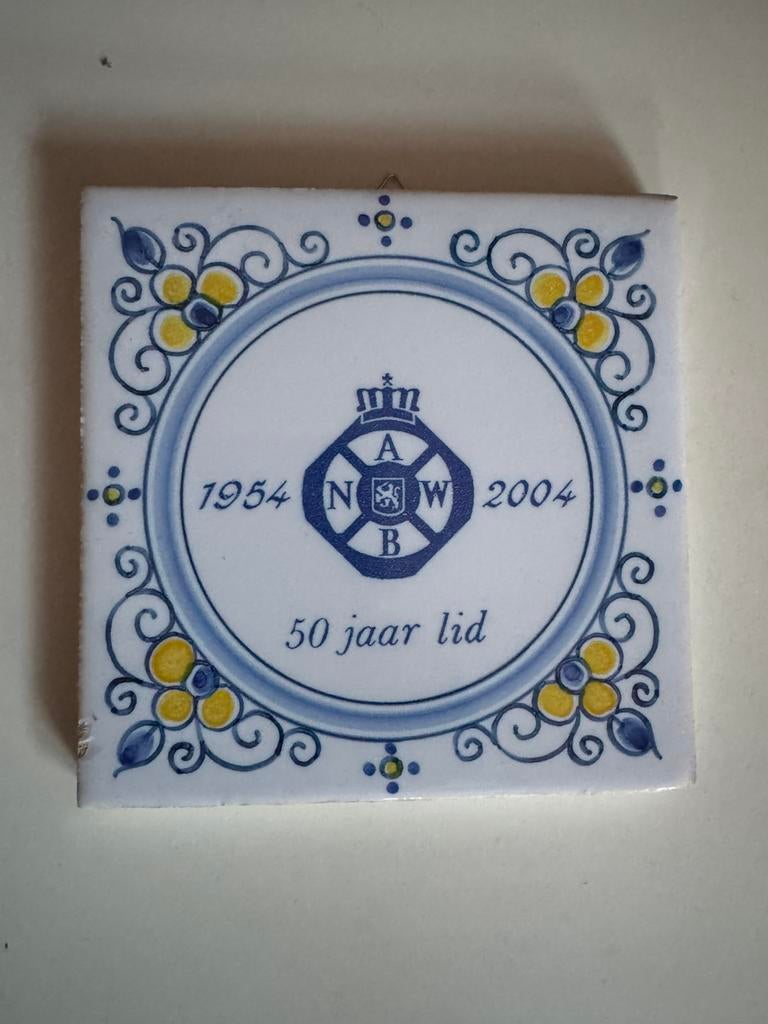 Tegeltje ANWB 50 jaar lid - 2004, Ophalen of Verzenden
