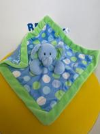 4792 first impressions knuffellap lap olifant blauw groen, Kinderen en Baby's, Speelgoed | Knuffels en Pluche, Ophalen of Verzenden
