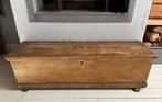 Houten kist met klep antiek, Huis en Inrichting, Woonaccessoires | Kisten, Ophalen, Gebruikt, Minder dan 50 cm, 100 tot 125 cm