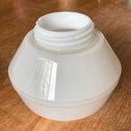 Vintage lampenbol schroefkogel melkglas wit glas, Ophalen of Verzenden, Zo goed als nieuw, Glas
