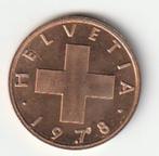 1  rappen  1978  Zwitserland. km. 46  ( 0,50  euro ), Postzegels en Munten, Munten | Europa | Niet-Euromunten, Ophalen of Verzenden